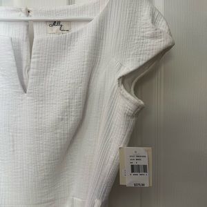 Milly White Seersucker Dress in a size 8 (fits like a 6)